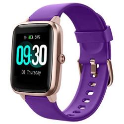 Willful Smart Watch for Android Phones and iOS Phones Compatible iPhone Samsung, IP68 Swimming Waterproof Smartwatch Fitness Tracker Fitness Watch Heart Rate Monitor Watches for Men Women (Purple)