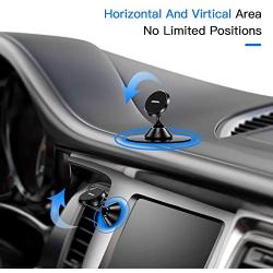 Joyroom Black Alloy Master Magnetic Car Phone Mount Adjustable Phone Car Holder Super Stable Car Mount for All of Phone Size Compatible for iPhone 11/11 Pro /11 Pro Max/XS/XR/Samsung/Google Pixel etc