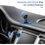 Joyroom Black Alloy Master Magnetic Car Phone Mount Adjustable Phone Car Holder Super Stable Car Mount for All of Phone Size Compatible for iPhone 11/11 Pro /11 Pro Max/XS/XR/Samsung/Google Pixel etc
