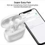 Wireless Earbuds,Coobetter Bluetooth Earphones Noise Canceling Headset V5.0 Stereo Waterproof Headphones Sport Bluetooth Headphones in Ear with Mini Charging Case and Integrated Microphone(White)