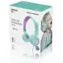 NIVAVA K8 Kids Headphones for Children Boys Girls Teens Wired Foldable Lightweight Stereo On Ear Headset for iPad Cellphones Computer MP3/4 Kindle Airplane School(Green/Purple)