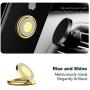 Cell Phone Ring Holder Stand, Allengel 360 Rotation Bling Metal Finger Phone Ring Grip Kickstand for Strongly Magnetic Car Mount Compatible with iPhone/Samsung/LG/Sony/HTC, Gold