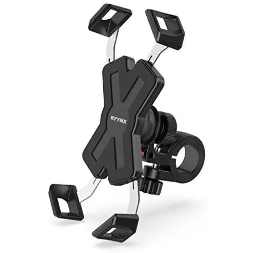 Bike Phone Mount - RYYMX Bicycle Phone Holder : 360° Rotation Adjustable Motorcycle Phone Mount for iPhone Xs Max XR X 8 7 6 Plus, Galaxy S10+ S9 S8, Note 10 9 8, GPS, 4-7 inches Android Cell Phones Bike Phone Mount - RYYMX Bicycle Phone Holder : 360° Rotation Adjustable Motorcycle Phone Mount for iPhone Xs Max XR X 8 7 6 Plus, Galaxy S10+ S9 S8, Note 10 9 8, GPS, 4-7 inches Android Cell Phones