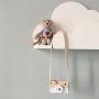 Wooden Mini Camera Toy Pillow Kids Room Hanging Decor Portable Toy Gift White Color