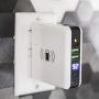 White Kaiman Wireless Power Bank: Portable Battery Charge Pack with 2 USB A, 1 USB C, and QI Fast Charging Pad - External Backup Wall Charger for Mobile Phone, Laptop, and More - Slim Travel Charger