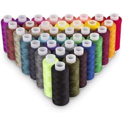 Origa 60 Pcs Polyester Sewing Thread Spools 250 Yards Rainbow Assorted Colors Sewing Thread Coil Cotton Reels Sewing Thread Kit Set for Machine Sewing/Hand Sewing/Quilting Stitching