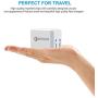 Quick Charge 3.0 Wall Charger, AOLERX 3-Port USB Foldable Plug, for iPad Tablet Phone Quick Charge Travel Adapter Android Fast Charger Compatible with Samsung, LG, HTC, iPhone & More