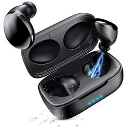 GIM Wireless Sport Earbuds, Bluetooth 5.0 Earbuds in-Ear TWS Stereo Headphones with Charging Case IPX5 Waterproof Built in Mic Headset 18H Playtime for iPhone/Android/Working/Running