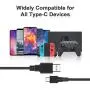 Charger Compatible with Nintendo Switch, Charging Cable Compatible with Nintendo Switch, Charger Cable Compatible with Nintendo Switch Pro Controllers - Black (4.92ft) Charger Compatible with Nintendo Switch, Charging Cable Compatible with Nintendo Switch, Charger Cable Compatible with Nintendo Switch Pro Controllers - Black (4.92ft)