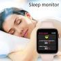 Smart Watch Thermometry Watch with Camera Life Monitoring Bluetooth Push Phone Watch Touch Screen Waterproof Smart Watch for Android Phones Pink
