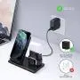 Hoidokly Wireless Charger 3 in 1 Wireless Charging Station Dock for Apple Watch Series 5/4/3/2/1, Airpods Pro/2, 7.5W Qi Fast Charging Stand for iPhone 11/11 Pro Max/SE 2020/XS Max/XR/XS/X/8P/Samsung Hoidokly Wireless Charger 3 in 1 Wireless Charging Station Dock for Apple Watch Series 5/4/3/2/1, Airpods Pro/2, 7.5W Qi Fast Charging Stand for iPhone 11/11 Pro Max/SE 2020/XS Max/XR/XS/X/8P/Samsung