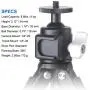 Ball Head with Cold Shoe Mount, 360 Degree Panning, 90 Degree Tilt Notch, 1/4" Screw and Shoe Mount, for Tripod,Selfie Stick,Monopod Mount, Come with on Camera Hot Shoe Adapter. Ball Head with Cold Shoe Mount, 360 Degree Panning, 90 Degree Tilt Notch, 1/4" Screw and Shoe Mount, for Tripod,Selfie Stick,Monopod Mount, Come with on Camera Hot Shoe Adapter.