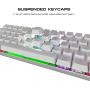 MOTOSPEED 61 Keys Wired/Wireless 3.0 Mechanical Keyboard 60% RGB LED Backlit Type-C Office/Gaming Keyboard for PC/Mac/Linux/iPad/iPhone/Smartphone/Laptop Blue Switch