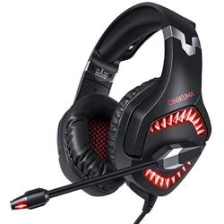 PS4 Headset,GEEKLIN Gaming Headset for pc Gaming Headset for Xbox one Controller with Microphone,Rotatable Ear Shell,50mm Super bass Speakers,3.5mm Adapter for Laptop