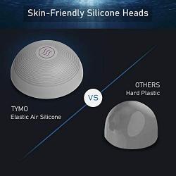 TYMO WHITE WHALE Handheld Massager - Heat Therapy Massager with Silicone Nodes for Comfortable use, Powerful (3600 RPM) Deep Tissue Percussion for Pain Relief, Cover 90% Body Massage