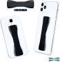LoveHandle Tablet Grip For Tablets and Large Smartphones - LoveHandle XL Grip - Black Elastic Strap with Black Base (LHT-01-Black) - Finger Grip For Tablet and Large Phone