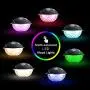 Pool Speaker with Colorful Lights, Floating Bluetooth Speaker IPX7 Waterproof,Built-in Mic,Crystal Clear Stereo Sound Speakers Bluetooth Wireless 50ft Range for Home Shower Pool Outdoor Travel (Gray) Pool Speaker with Colorful Lights, Floating Bluetooth Speaker IPX7 Waterproof,Built-in Mic,Crystal Clear Stereo Sound Speakers Bluetooth Wireless 50ft Range for Home Shower Pool Outdoor Travel (Gray)
