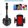 2020 New Benefree Cup Holder Phone Mount Universal Adjustable Gooseneck Cup Holder Cradle Car Mount for Cell Phone iPhone Xs/XS/Max/X/8/7 Plus/Galaxy/Huawei(Red)