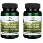 Swanson Lions Mane Mushroom Memory Support Mental Focus Brain Booster Herbal Supplement Hericium Erinaceus (Mycelium Biomass) 500 mg 60 Capsules (2 Pack)