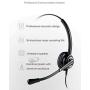 Wired Cell Phone Headset by AvimaBasics | with Noise Canceling Mic and Adjustable Fit Headband for iPhone Samsung Huawei HTC LG ZTE BlackBerry Mobile Phone and Smartphones with 3.5mm Jack