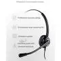 Wired Cell Phone Headset by AvimaBasics | with Noise Canceling Mic and Adjustable Fit Headband for iPhone Samsung Huawei HTC LG ZTE BlackBerry Mobile Phone and Smartphones with 3.5mm Jack