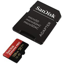 SanDisk Extreme Pro SDXC UHS-I U3 A2 V30 128GB + Adapter, SDSQXCY-128G-GN6MA