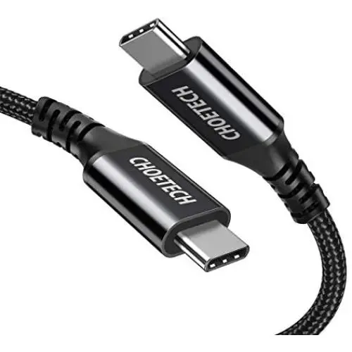 USB C to USB C Cable, CHOETECH 100W USB C Cable Braided Fast Charging(20V 5A 6.6ft), Support Audio and Video Output, Compatible with Samsung Galaxy S20/S10/S9, MacBook Pro 2020/2019,iPad Pro 2020/2019 USB C to USB C Cable, CHOETECH 100W USB C Cable Braided Fast Charging(20V 5A 6.6ft), Support Audio and Video Output, Compatible with Samsung Galaxy S20/S10/S9, MacBook Pro 2020/2019,iPad Pro 2020/2019