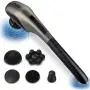 TYMO Black Whale Heat Therapy Massager – Dual Motor Handheld Massager, up to 4000 RPM with 5 Hyper Skin Friendly Silicone Heads, Cordless and Lightweight for Percussion, Kneading and Tapping TYMO Black Whale Heat Therapy Massager – Dual Motor Handheld Massager, up to 4000 RPM with 5 Hyper Skin Friendly Silicone Heads, Cordless and Lightweight for Percussion, Kneading and Tapping
