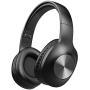 LETSCOM Bluetooth Headphones, 100 Hours Playtime Bluetooth 5.0 Headphones Over Ear with Deep Bass, Hi-Fi Sound and Soft Earpads, Built-in Mic, Wired/Wireless Headset for Home Office-Black