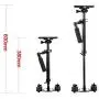 YaeCCC S60 Handhold Camera Stabilizer 24"/60cm with Quick Release Plate 1/4 and 3/8 Screw Compatible for Nikon, Canon, Sony, Panasonic-Up to 6.61/3kg YaeCCC S60 Handhold Camera Stabilizer 24"/60cm with Quick Release Plate 1/4 and 3/8 Screw Compatible for Nikon, Canon, Sony, Panasonic-Up to 6.61/3kg