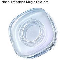 Nano Gel Pad Magic Sticker 2 Pieces,Washable Multi-Functional Universal Sticky Car Phone Holder,Application for Car,Home,Office Storage of Various Small Device and Items（2pack）