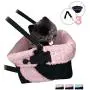 Cozy Boost Premium Quality Dog Booster Seat with Clip On Leash and Collapsible Dish for Small Dogs, Puppies, and Pets Cozy Boost Premium Quality Dog Booster Seat with Clip On Leash and Collapsible Dish for Small Dogs, Puppies, and Pets