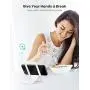 UGREEN Cell Phone Stand for Desk Adjustable Phone Holder Dock Compatible for iPhone 11 Pro Max XS XR 8 Plus 6 7 6S Smartphone, Foldable and Portable (White)