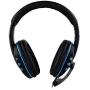 3.5mm Gaming Headset Voice Control Hi-Fi Stereo Wired Headband Earphone with Mic for Computers/Game Consoles/Mobile Phones/Game Controller/PC,Noise Cancelling Headphone,Black