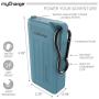 myCharge Adventure Portable Charger Waterproof Power Bank 6700mAh Dual USB Rugged Outdoor External Battery Pack for Camping Accessories, Cell Phone (iPhone, Android for Samsung Galaxy) - Blue