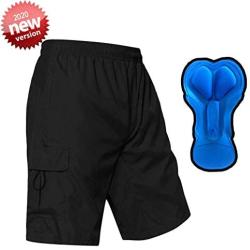 EZRUN Mens 3D Padded Mountain Bike Shorts Lightweight MTB Cycling Shorts