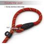 Coolrunner Durable Dog Slip Rope Leash, 5 FT Dog Training Leash, Strong Slip Lead, Standard Adjustable Pet Slipknot Nylon Leash for Small Medium Dogs(10-80 lb)