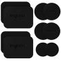 Metal Plate for Phone Magnet, 10 Pack Volport MagicPlate with 3M Adhesive Replacement for Magnetic Phone Car Mount Holder & Cradle & Stand (Vent/CD/Windshield/Dashboard) - Rectangle and Round