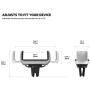 Belkin Universal Car Vent Mount for iPhone, Samsung Galaxy and Most Smartphones up to 5.5 inches (Latest Model), Black and Silver, Model Number: F7U017bt