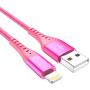 Lightning Cable iPhone Charger 4Color 4Pack(6/3/3/1ft) Apple MFi Certified Unbreakable Fast USB Charging Cord Compatible for iPhone11Pro MAX Xs XR X 8 7 6S Plus SE 5S 5C (Blue Pink Green Purple)