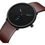 Mens Watches Minimalist Ultra Thin Waterproof Fashion Dressy Wrist Watch for Men Business Casual Luxury Quartz Analog Watch