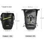 Rhinowalk Bike Bag Waterproof Bike Pannier Bag,(for Bicycle Cargo Rack Saddle Bag Shoulder Bag Laptop Pannier Rack Bicycle Bag Professional Cycling Accessories)