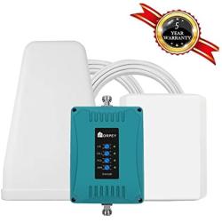 Cell Phone Signal Booster for Home and Office - Supports All US Carriers - Improves GSM 3G and 4G LTE Data and Voice Signal for Verizon, AT&T, T-Mobile, Sprint - Cover Up to 5,500 sq ft