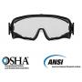 PROTECTIVE EQUIP Safety Goggles Over Glasses Clear Anti Fog Safety Glasses for Eye Protection, Chemistry Goggles for Lab Safety, Protective Eye Wear Goggles for Eye Safety, Multiuse (LARGE)
