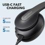 Anker Soundcore Life Q10 Wireless Bluetooth Headphones, Over Ear, Foldable, Hi-Res Certified Sound, 60-Hour Playtime, Fast USB-C Charging, Deep Bass, for Travel, Online Class, Home Office (Black)