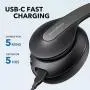 Anker Soundcore Life Q10 Wireless Bluetooth Headphones, Over Ear, Foldable, Hi-Res Certified Sound, 60-Hour Playtime, Fast USB-C Charging, Deep Bass, for Travel, Online Class, Home Office (Black)