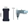 [2PC] WUOJI Finger Strap Phone Holder - Ultra Thin Anti-Slip Universal Cell Phone Grips Band Holder for Back of Phone（Black）