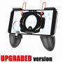 Mobile Game Controller [Upgrade Version Bundle] -Fortnite PUBG Mobile Controller with Gaming Trigger,Ergonomic Design Gaming Grip and Gaming Joysticks for Android iOS Phones