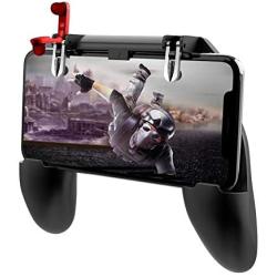 Alician 3 in 1 PUBG Mobile Gamepad Trigger Control Cell Phone Game Pad Controller L1R1 Gaming Shooter for iPhone Android Joystick