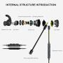 Wired Gaming Earphone, Megadream Noise Cancelling Stereo Bass Gaming Earbuds E-Sport Earphone with Detachable Adjustable Mic, 3.5mm Jack, Desktop Adapter, for PS4/Xbox One/Laptop/Cellphone (Green)